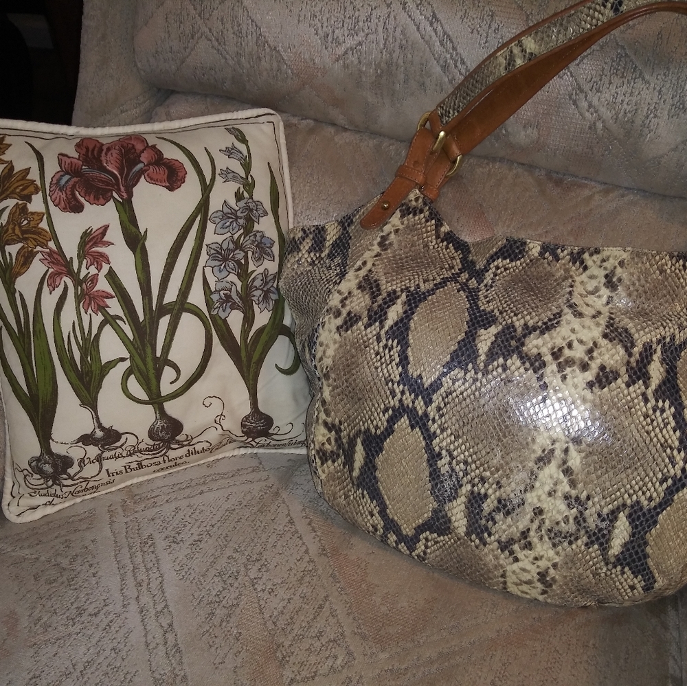 Brahmin Snakeskin purse